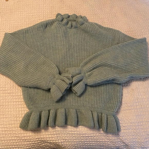 Topshop Ruffle Sweater - Picture 2 of 3